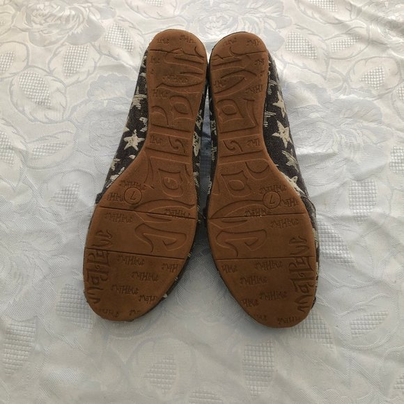 Denim Blue Star Canvas Flats - Picture 7 of 8